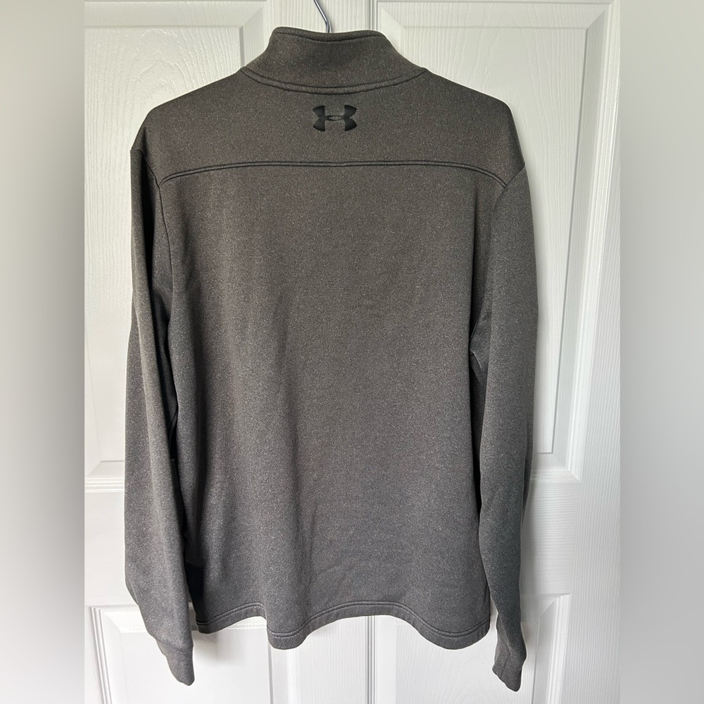 Under Armour Men’s Cold Gear Grey Pullover Fleece Size Large - Picture 5 of 11